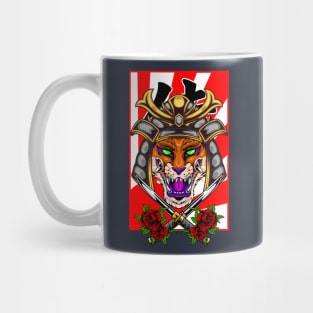 Samurai Fox | Silver Kabuto Mug